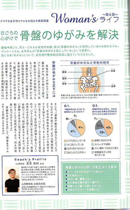 骨盤矯正のメディア掲載