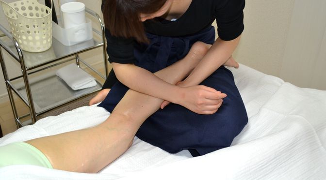 セルライト除去整体 足、ヒップ M 様20180922｜心月整体院・奈良施術院・女性専用